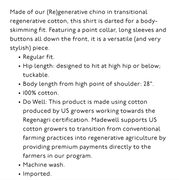 Darted Button-Up Shirt in (Re)generative Chino - Picture 5 of 13